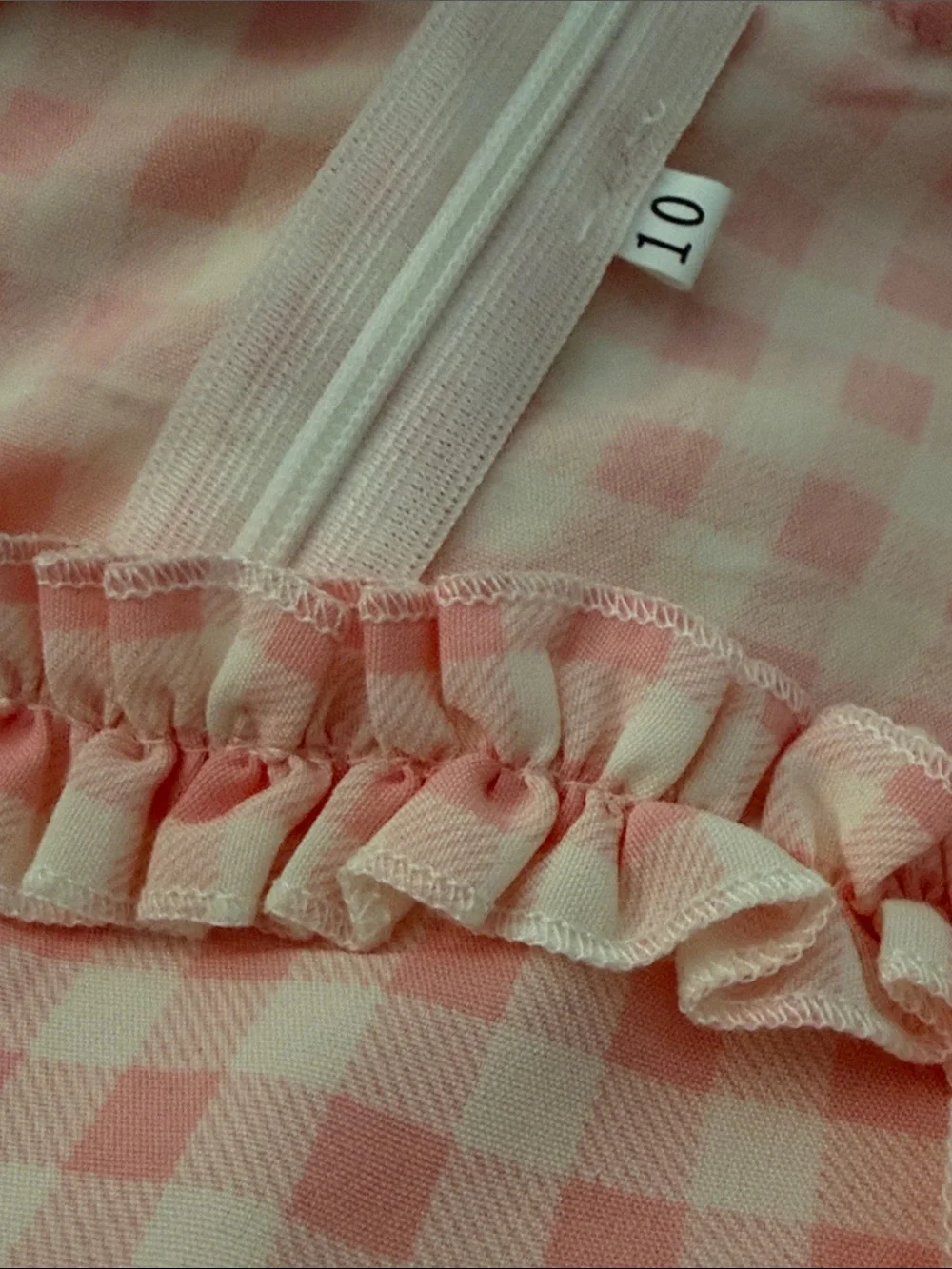NWOT Colonial Prairie Ruffle-Trim Gingham Costume Dress